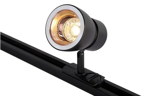 Трековый светильник CLT 0.31 009 BL-GO Crystal Lux чёрный для шинопроводов серии Clt 0.31 009 чёрный фото 2